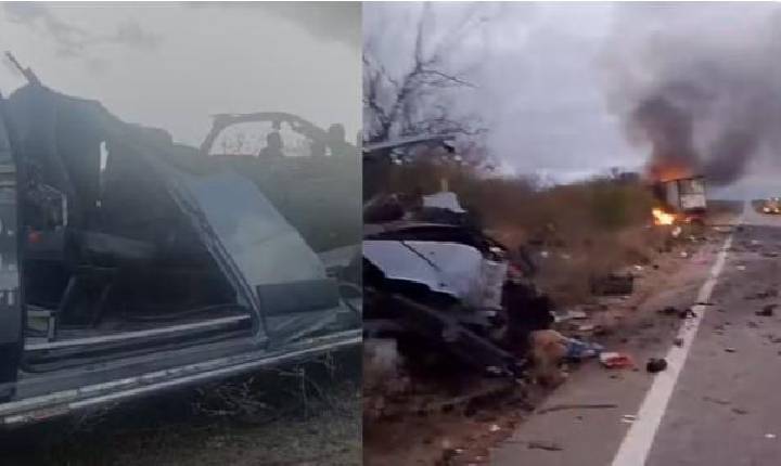 Acidente com van de pacientes de Petrolândia e caminhão deixa pelo menos 7 mortos na PE-360, no Sertão de PE