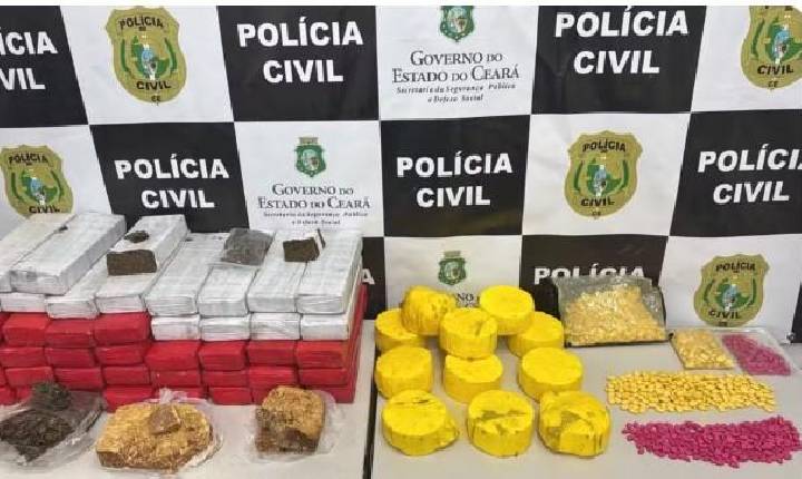 Casal é preso com cerca de 50 kg de drogas e mil comprimidos de ecstasy