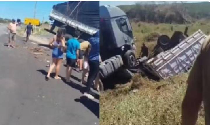 Colisão entre dois caminhões em Alto Salto deixa motorista de 29 anos morto
