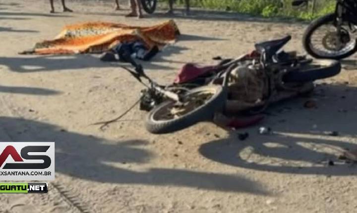 Colisão entre motocicletas deixa casal morto na zona rural de Boa Viagem