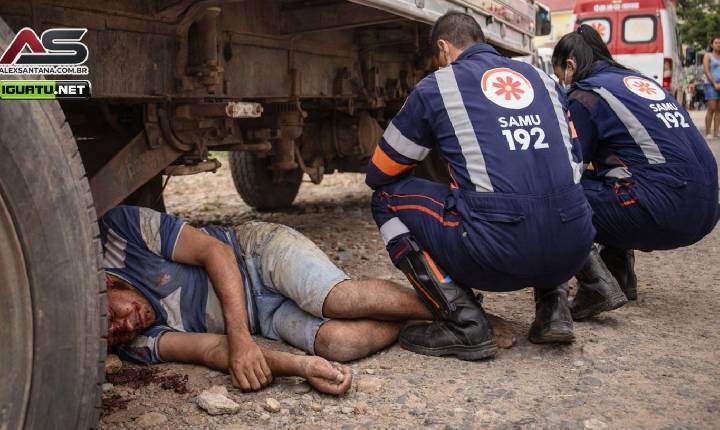 Homem agredido se esconde debaixo de caminhão após briga em Iguatu