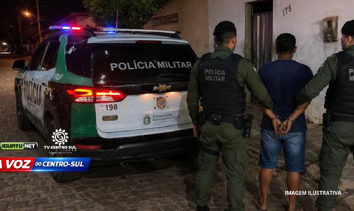 Homem é preso após agredir companheira e quebrar objetos dentro de casa em Várzea Alegre