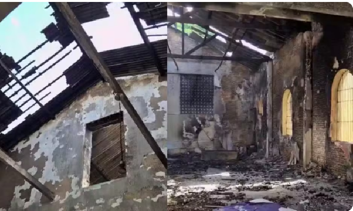 Incêndio atinge salão de igreja de 150 anos em Fortaleza