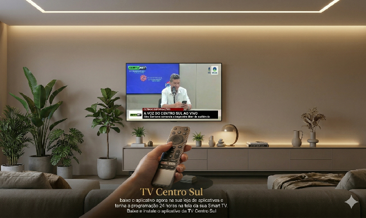 Instale o aplicativo da TV Centro Sul na sua televisão !