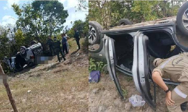 Mãe e filha morrem em acidente na CE-362; vítimas iam visitar parentes em Granja