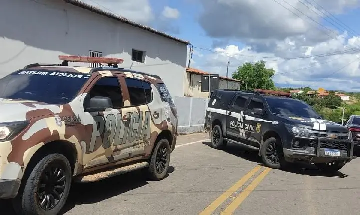 Operação conjunta resulta em quatro capturas de integrantes de grupo criminoso em Jucás no Ceará