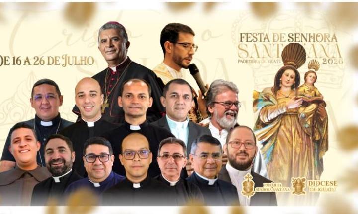 Paróquia Senhora Sant'Ana divulga programação oficial da festa de Senhora Santana 2026