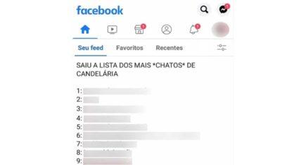 Polícia investiga divulgação de listas de mais ‘chatos’ e ‘cornos’ em uma cidade