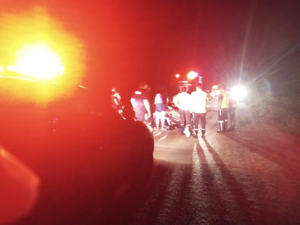Colisão de moto e carro deixa uma pessoa ferida, entre Iguatu e Quixelô