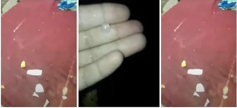 Chuva de granizo em Iguatu