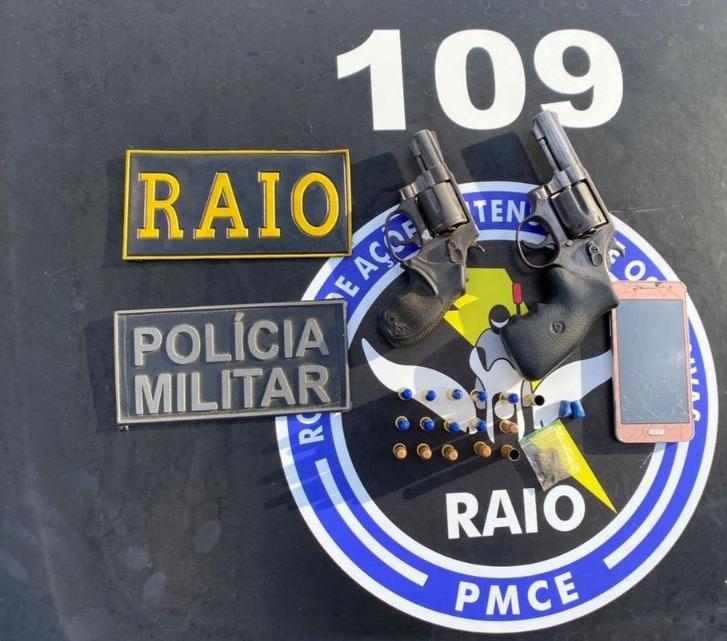 RAIO prende três suspeitos por tentativa de homicídio no interior do Ceará
