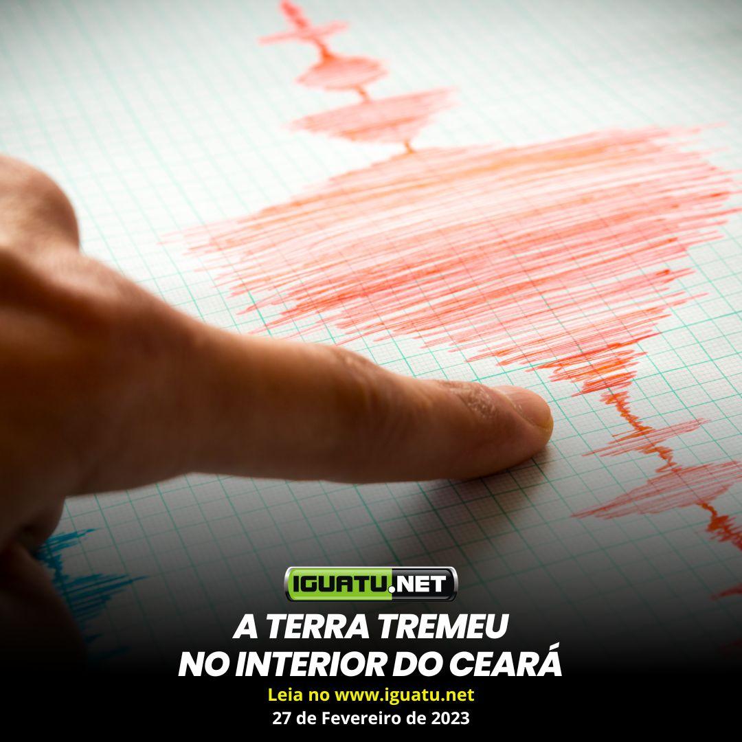 A terra volta a tremer no Ceará