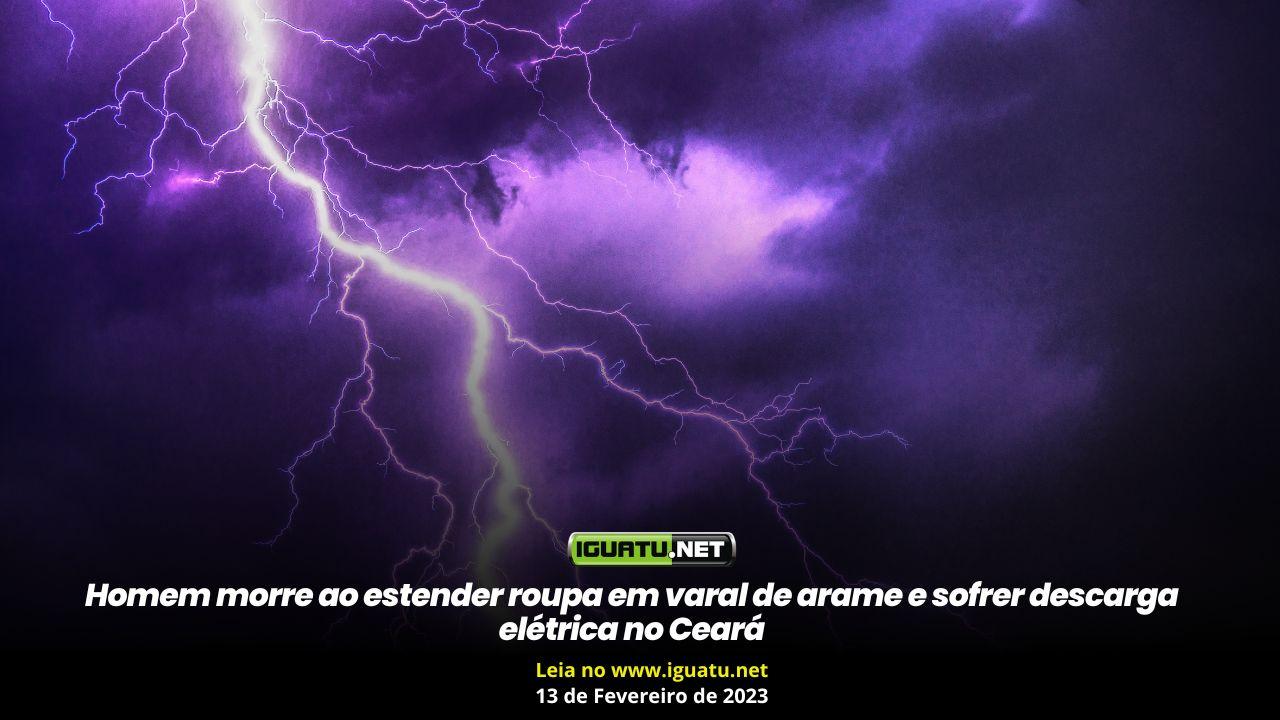 Homem morre ao estender roupa em varal de arame e sofrer descarga elétrica no Ceará