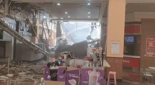 Estacionamento desaba no Osasco Plaza Shopping em Osasco (SP)