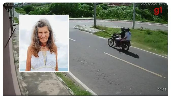 Idosa achada morta no Ceará foi vista entrando em matagal com homem em imagens de câmera de segurança