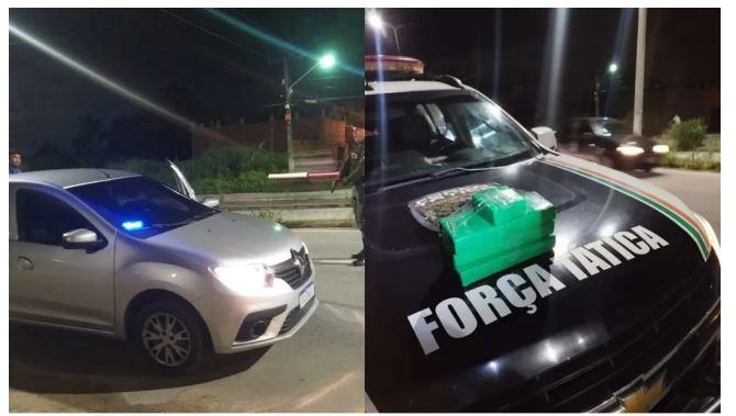 Passageira de carro por aplicativo, de 55 anos é presa com 3kg de maconha na Grande Fortaleza