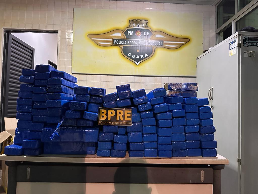 Casal é preso e quase 150 kg de drogas são apreendidos durante ação da PMCE em Aracati