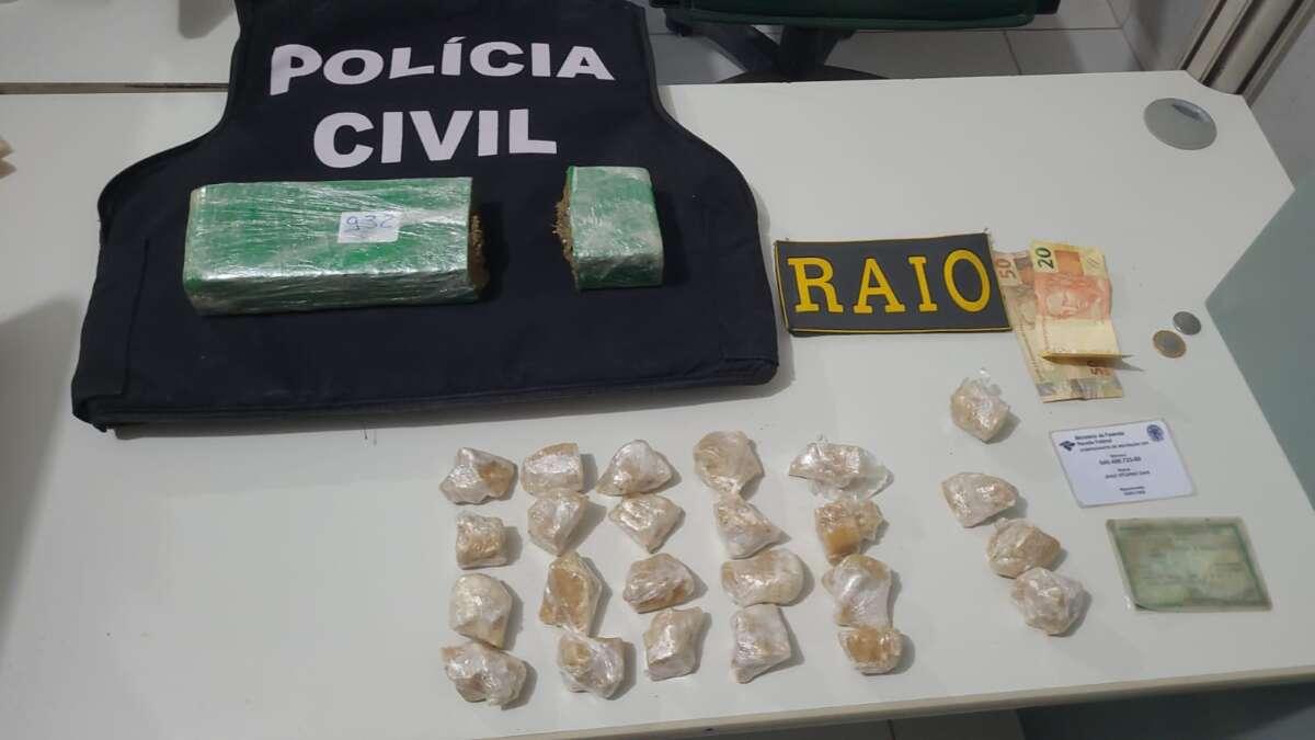 Homem em posse de drogas é preso em ação conjunta no município de Icó