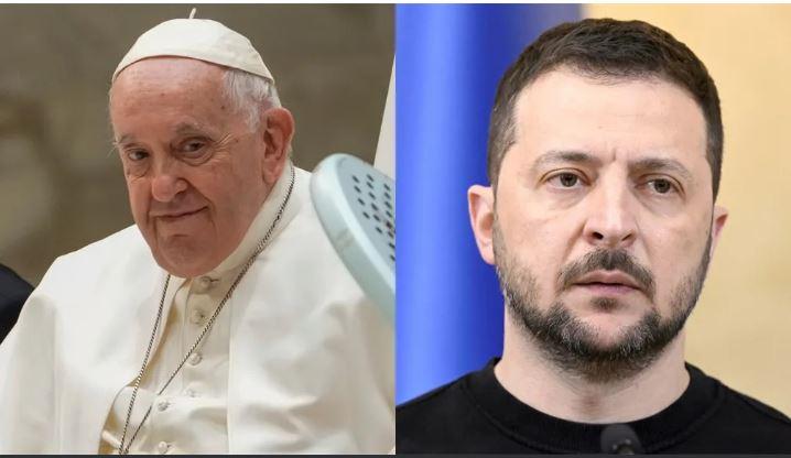 Presidente ucraniano Zelensky chega à Itália para encontro com Papa Francisco