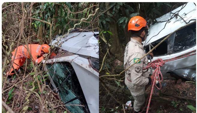 Idoso do Pará morre após perder o controle de carro e cair em ribanceira em Baturité, no Ceará