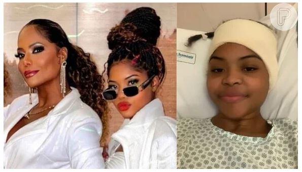 Filha de Adriana Bombom e Dudu Nobre é internada por infecção após colocar piercing