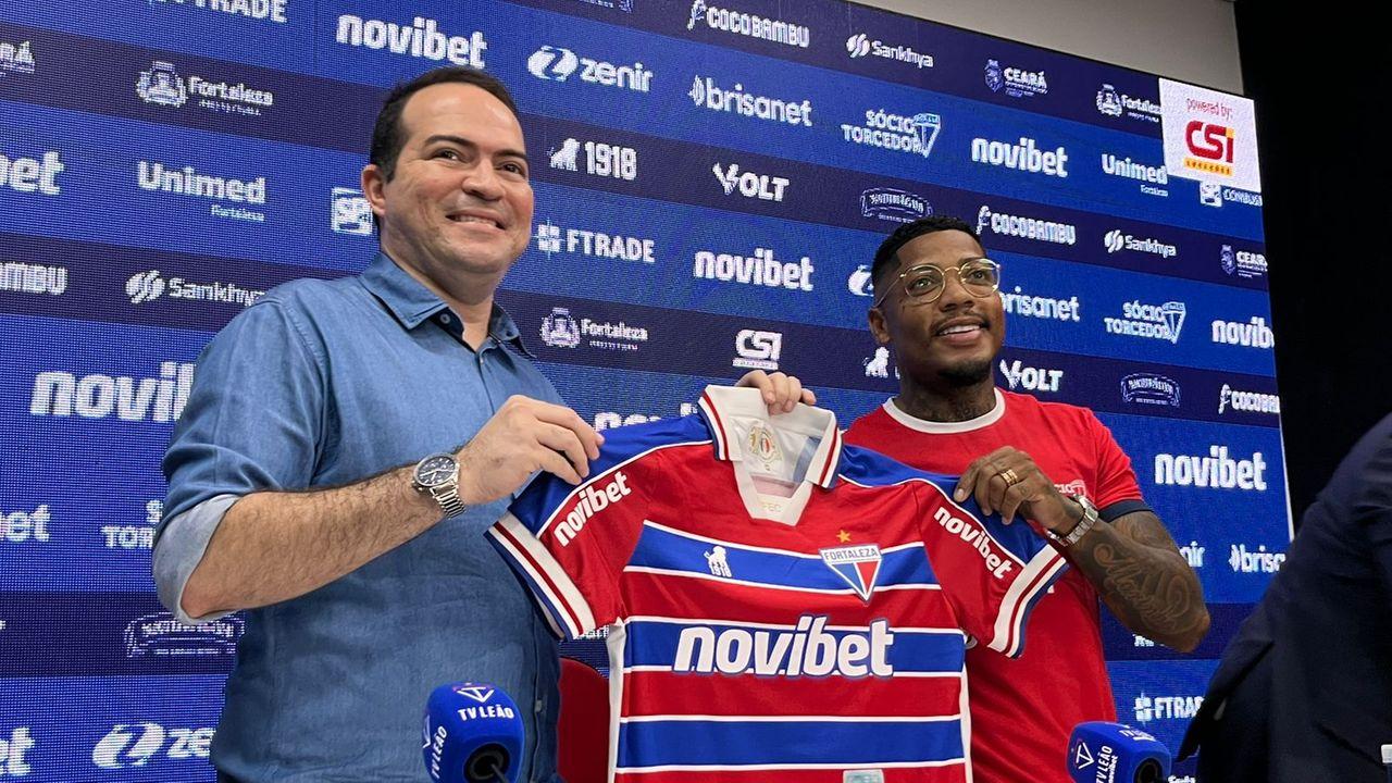 Marinho é apresentado no Fortaleza e já mira em títulos: 'Eu vim para vencer. Para ser campeão'