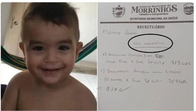 Criança recebe medicação errada em hospital de Morrinho no Ceará e é internada em UTI