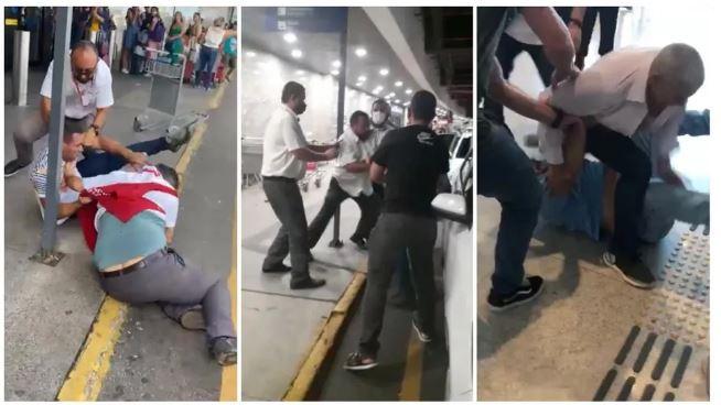 Disputa por clientes gera brigas entre taxistas e motoristas de app no Aeroporto de Fortaleza