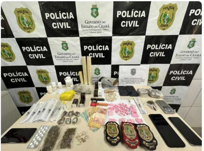 Oito pessoas são presas por tráfico de drogas em Sobral, Fortaleza/Ce, em Teresina/PI e em João Pessoa/PB