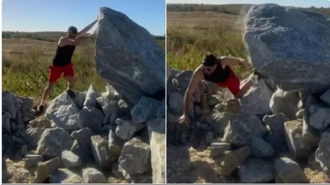 Rocha de três toneladas cai sobre radialista que fazia selfie, o caso aconteceu no dia 5 de agosto no município de Cedro no Ceará