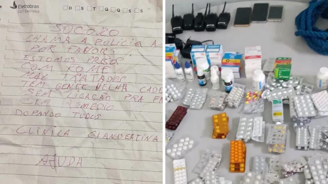 Clínica clandestina, no Rio Grande do Sul com pessoas em cárcere é desativada após bilhete de socorro: 'dopando todos'