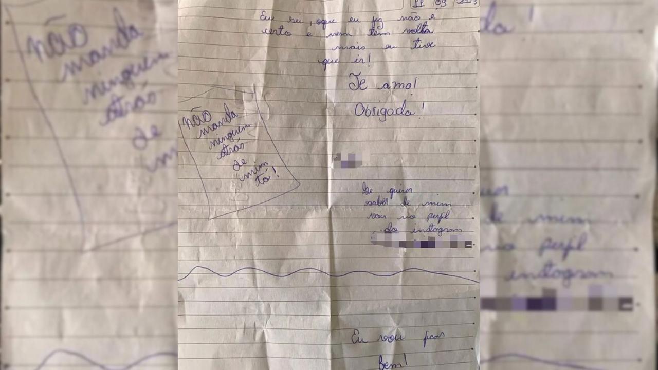 Menina de 12 anos foge para encontrar 'namorado virtual' e deixa recado para mãe: 'tive que ir'