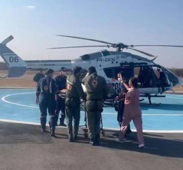 Menina de 3 anos cai em caldeirão de óleo e sofre queimadura em 75% do corpo no município de Independência, no interior do Ceará