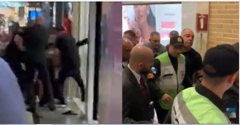 Vice presidente do Flamengo briga com torcedor em shopping na Barra e sai sob escolta e ofensas