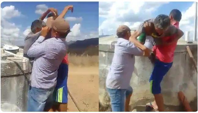 Homem é resgatado após ficar três dias preso em cisterna e sem comida em Boa Viagem no Ceará