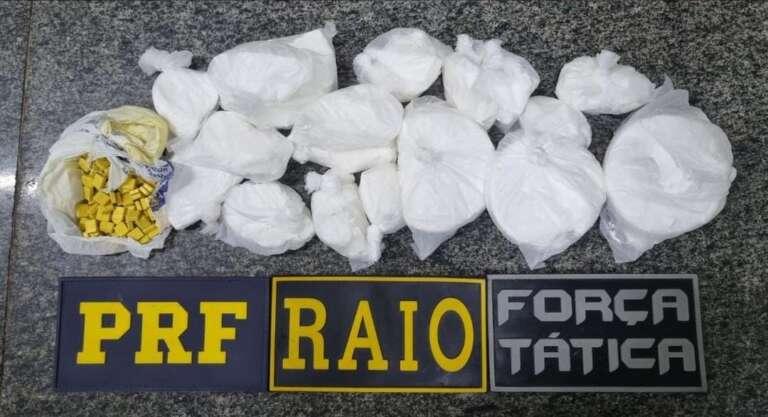 PRF e PM apreendem drogas e procedimento é realizado na delegacia de Iguatu