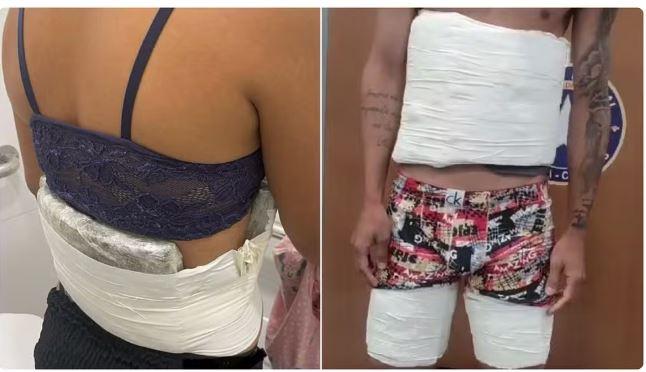 Casal é preso em Fortaleza com droga presa ao corpo tentando embarcar em voo para Brasília