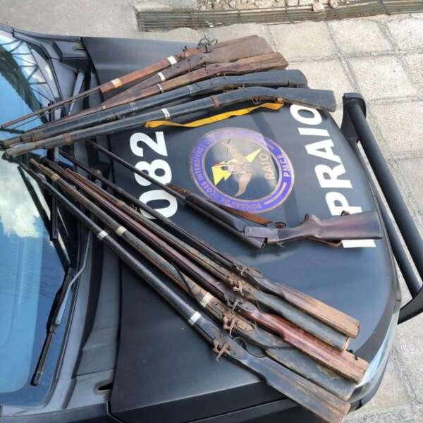 Polícia Militar apreende onze armas de fogo na zona rural de Várzea Alegre