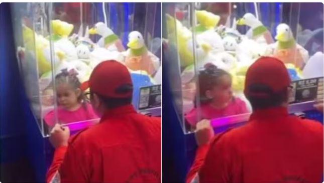 Menina de 3 anos fica presa em máquina de ursos de pelúcias em Fortaleza