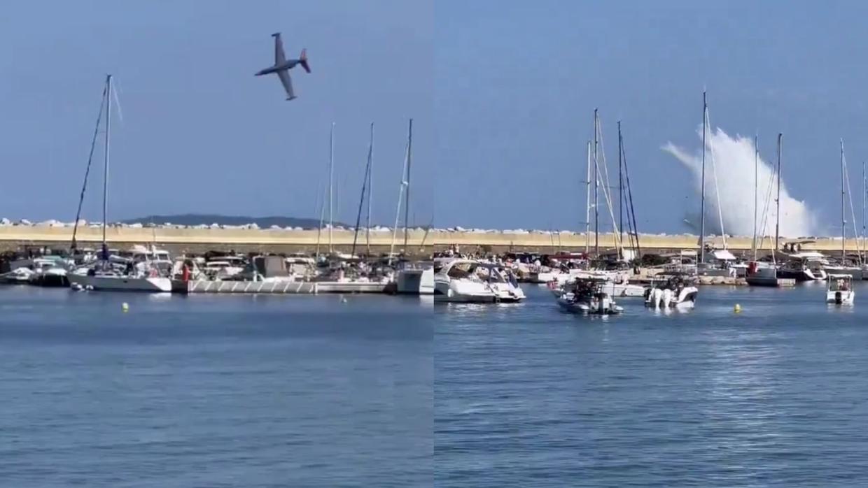 Avião cai no mar durante apresentação aérea na França
