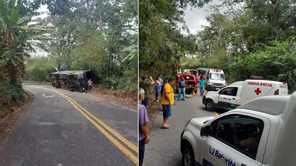 Ônibus tomba com 47 pessoas na serra de Guaramiranga e deixa dezenas de feridos