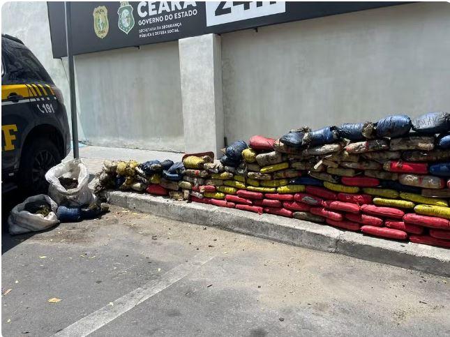 180 kg de droga escondidos em pneus são apreendidos em Sobral, no Ceará