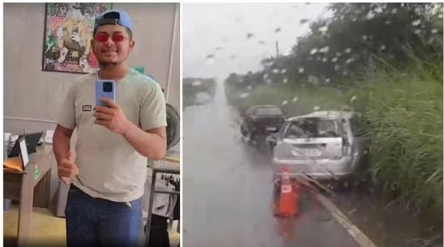 Cantor de piseiro J.E. Pegada Firme morre em acidente de carro, na zona rural de Araripe, no interior do Ceará