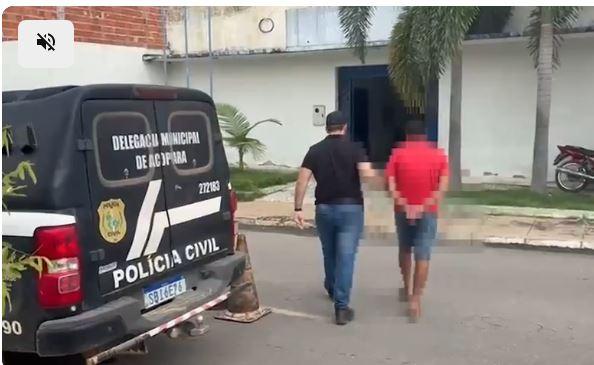 Homem é preso por encoxar mulheres e usar celular para filmar importunação em supermercado de Acopiara no Ceará