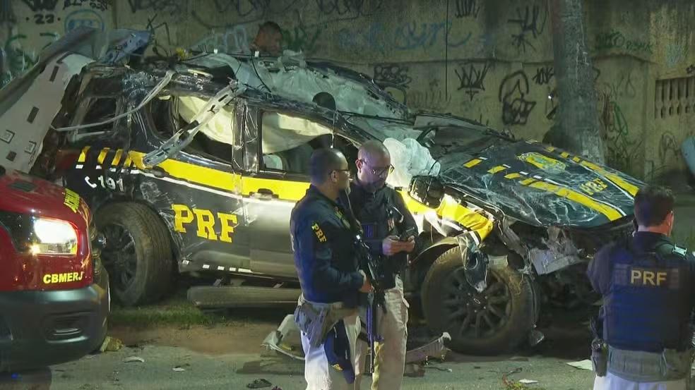 Três agentes da PRF morrem após perseguição no RJ