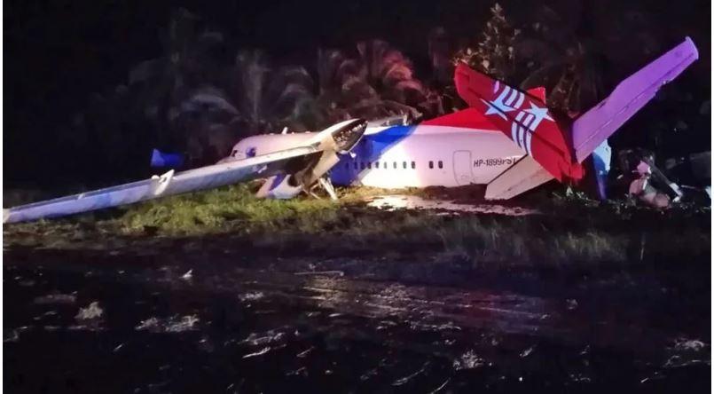 Avião sai da pista durante pouso no Panamá e faz vários feridos