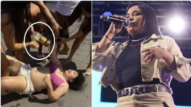 Cantora leva garrafada na cabeça durante briga em Crato