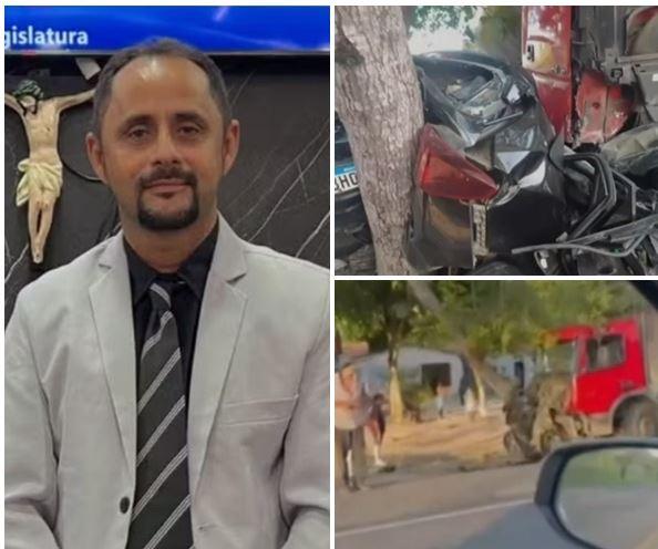 Vereador de Jaguaretama e mais 4 pessoas morrem em acidente na BR-116, em Cascavel, no Ceará