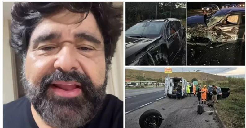 Fabiano, da dupla com César Menotti, capota carro na BR-040, em Juiz de Fora