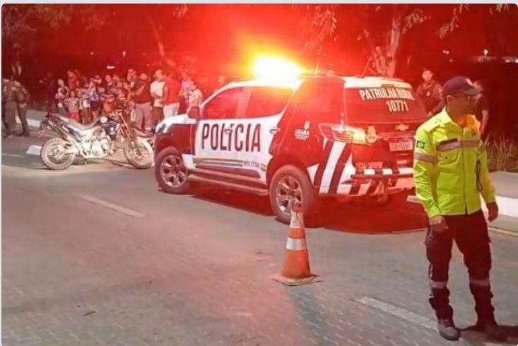 Jovem morre após colidir moto em cavalo na Avenida Perimetral, em Iguatu-CE